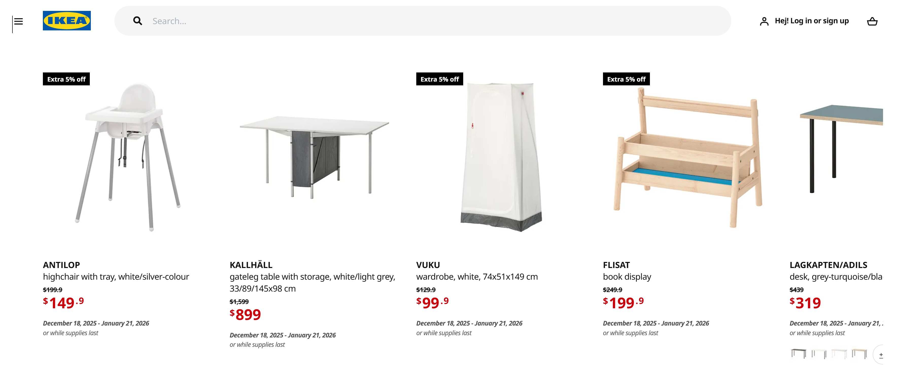 Ikea Sale 70% off