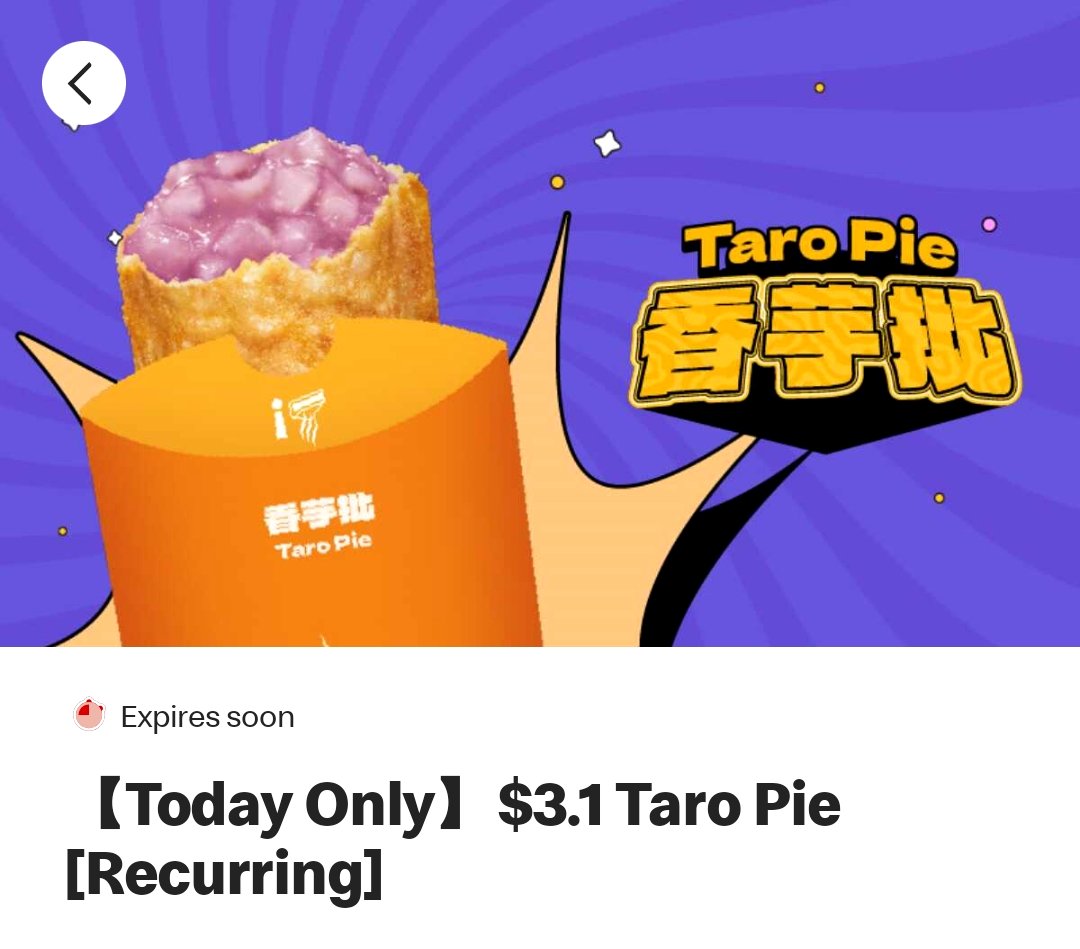 McDonald's Taro and Apple Pie