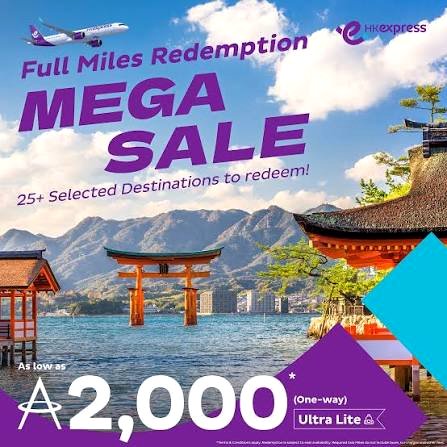 HK Express 2,000 Asia Miles